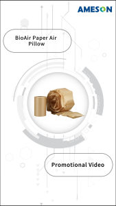 MINI AIR Paper Air Pillow 200m Biodegradable Bubble Wrap Alternative Eco Friendly Packing Material Shipping Cushion Void Fill