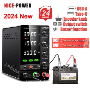 Adjustable DC Power Supply 30V 10A Voltage Regulator LED Digital laboratory Stabilizer Switching 60V 5A DC Power Bench Source SPS-C3206 EU/UK/US Plug Phone Repair