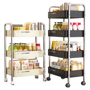 ZHUANJIAO | Moveable Multi-tier Storage Shelf Bedside Sofa