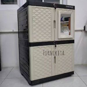 TABITHA PEONY LEMARI PAKAIAN PLASTIK SUSUN 2 MINI [TABBOX]