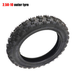 2.50-10 Inner Tube Outer Tires for Front or Rear 10 Inch Motocross Pit Bike 49CC Two-Stroke