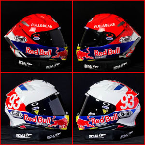 MLFL Red Bull Sticker Painting Motorcycle Helmet Sticker for Shoei X14 X15 Z8 Red Bull Racing Moto GP 2023 ปีกผีเสื้อสีแดง