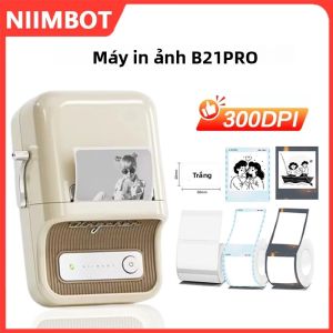 Niimbot B21 Pro Mini Máy In Ảnh Nhiệt 300dpi Bluetooth Máy In Nhãn Không Mực Cho Gia Đình/Văn Phòng/Kinh Doanh Giấy Dính 20-50mm