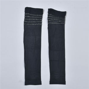 Leg Shaping Stripes Mid-High Tube Stockings 3.30 L77612 Breathable Comfortable Open Toe Step-on Spring and Summer All-Match Calf Socks