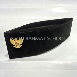 Set Topi Peci Kopiah Songkok Paskib Paskibra Petugas Upacara Pin Garuda 3cm Putra Putri Seragam Sekolah