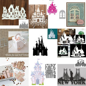 Castle House box Metal Cutting Dies Stencil Template Die Cut Scrapbooking Embossing Dies Art Decoration Craft Knife Mold