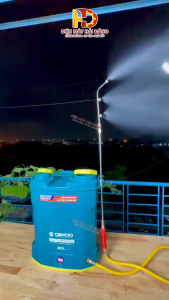 Bình phun xịt bằng điện.DEWOO.20L 2 BơmẮc quy 12A tháo rời.Siêu mạnh.BH 1 Năm