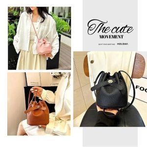 NDDshop เข้าใหม่ กระเป๋างานแฟชั่นสำหรับผู้หญิง ทรงสะพายข้างคาดอกได้ทั้ง 2 แบบ ดีไซน์ปากกระเป๋าปิดแบบรัดปาก น่ารักไม่เหมือนใครแน่นอน