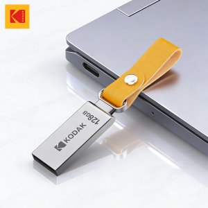 Kodak | KODAK Mini USB Flash Drive Drive USB Pendrive U Disk Memory Stick 128GB 64GB 32GB USB Storage Key for PC with Leather Band Gift