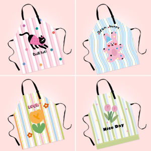 Váy Bảo Hộ Nhà Bếp Hoạt Hình Cho Mèo Thỏ Hoa Tươi Thoáng Khí Có Thể Điều Chỉnh Cho Nấu Ăn Và Làm Vệ Sinh Nhà Cửa