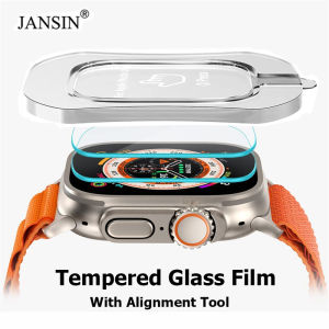 49 มม. Apple Watch Ultra 2 iWatch Ultra ลดรอยหน้าจอ ฟิล์มกระจกนิรภัย ด้วยเครื่องมือติดฟิล์มอัตโนมัติ