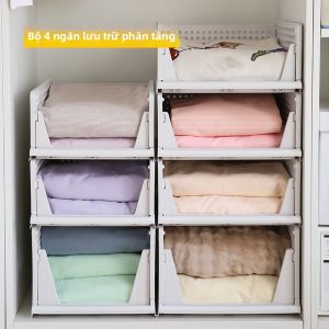 MEISITEKEKE | Bedding and Clothing Organizer Drawer 4PCS