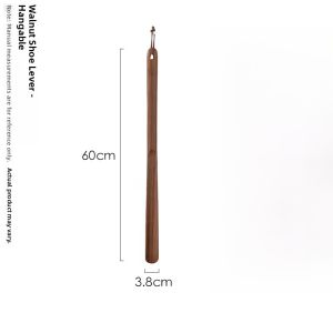 Japanese Style Home Use Long Wooden Shoe Horn Real Wood Shoe Insertion Tool Super Long Handle for Elderly And Pregnant Women