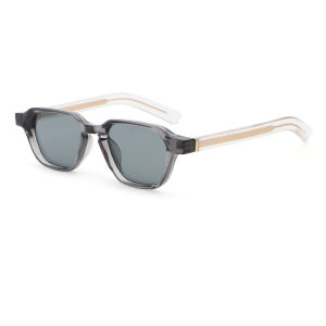 Vintage Square Retro Sunglasses - Propionate PC Frame with Pin-Leg Design UV Protection & Face-Slimming Effect