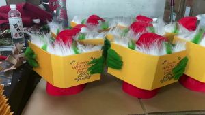 สินค้าใหม่ข้ามพรมแดนหมวกตุ๊กตาป่าคริสต์มาสต้นคริสต์มาสตลกเครื่องประดับจี้การ์ตูน Greinch