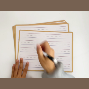 Dry Erase Board Kids Learn To Write Handwriting Practice Sheet White Boards: 10 Blank Writing Pages - For Students Learning to Write Alphabets Letters Numbers For Learning and Improving Writing Skills Homeschool Learning Supplies Size 8” x 11”