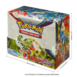 Bandai | 360Pcs English Pokémon TCG: Scarlet Violet Box Pokemon trade card 36 Pack Box