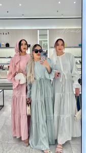 BISA CODBEST SELERA MAHIRAA DRESS SHIMMER SILK PREMIUM MIX PAYET GAMIS KONDANGAN LENGAN PANJANG TERBARU