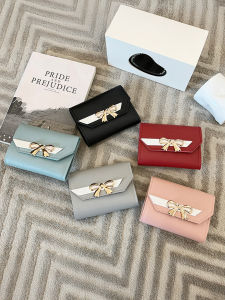 Cute Simple Short Wallet for Women Student Korean Style Multi-Card Position Coin Purse JIFANPAUL Brand Soft PU Leather