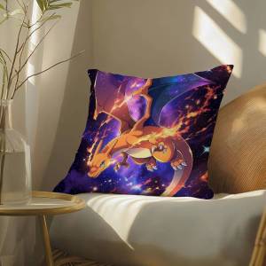 Bandai | Pokemon Paldea Region Anime Plush Pillow Cover Soft Short Plush Cushion Cover For Sofa Bedroom Home Decor Gift