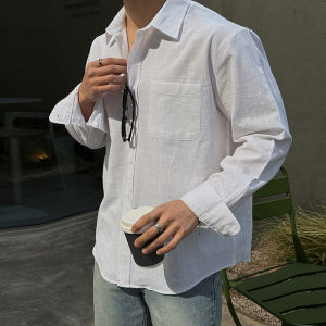 Ssumenam | Korean Style Summer Breathable Linen Men Shirt