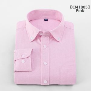Boman | Cotton Oxford Solid Long Sleeve Mens Shirt