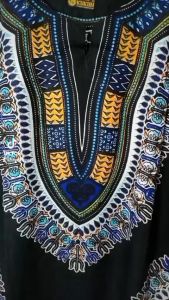Kaos Pria dan Wanita Etnik - Baju Dasiki Barong - Bahan Halus dan Nyaman - Panjang 75cm - Lingkar Dada 110-115cm - Muat Berat Badan hingga 75kg (Real Pict & Kualitas Terbaik)