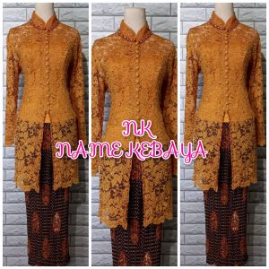 set kebaya pesta kebaya modern kebaya tunik brukat kebaya brukat ibu hajat
