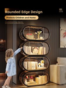 YINGGANG | Dust-Proof Collectible Display Shelf Easy Assemble