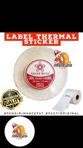 Sinar Ross Label Kertas Thermal Barcode 100x150 isi 500 PER 1 ROL