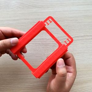 10PCS Bracket SSD 2.5 to 3.5 inch for PC HDD Braket Harddisk Merah SSD Bracket Plastik