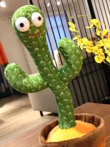 Home2U Cactus Dance and Talking Recording Toy 120 Songs Original Dancing Squid Game Speak English Song