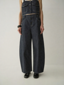 INSIS FEMME | Retro Design Japanese Okayama Raw Denim Ankle Jeans