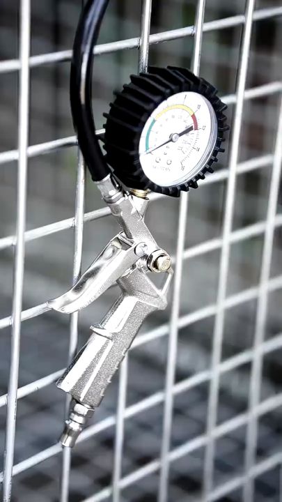 Pengesan Inflared Tire Inflator Manual Pengisi Angin Tekanan Udara 3 in 1 Air Chuck ...