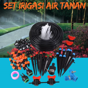 PUCUK TaffHOME Set lengkap alat penyiraman taman bunga tanaman kebun otomatis / kincir taman lengkap