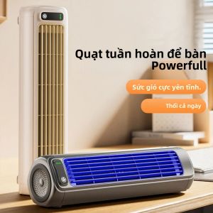 Quạt Điều Hòa Di Động Có Thể Sạc Lại 2000/1200mAh Quạt Tháp Để Bàn Yên Tĩnh Có Gắn Tường Quạt Điện 3 Tốc Độ Cho Phòng Ngủ Gia Đình