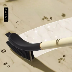 Chổi cọ vệ sinh 2 in 1 cạo vết bẩn cứng đầu chổi cọ sàn phòng tắm 2 đầu làm sạch khe kẽ có móc treo