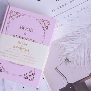 【Local Warehouse】Chinese and English Answer Book Hardcover Round Back Bronzing Hard Surface Gift Box Notepad Leisure and Entertainment Supplies Book of Answers New Hardcover Book of Answers Hardcover Book Hard Leather Chinese Version Fresh Boxed Greeting