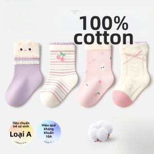 Vớ Bé Gối Cao Kháng Khuẩn Cotton Mềm Mại
