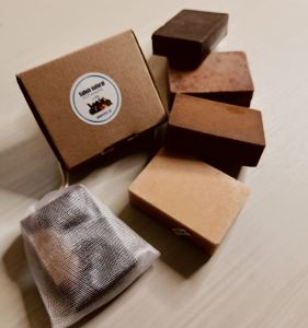 Annisa rumah mode sabun natural ECO enzyme bandling 4 varian goatmilk strawberry coffe sandalwood
