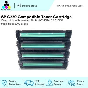 ETQ SP C220 SPC220 406052 406053 406054 Toner Cartridge For Ricoh M C240FW / P C200W Toner