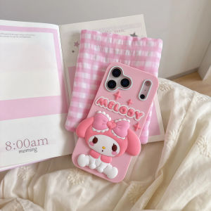 Sanrio | Cute Star Cinnamoroll Melody Phone Case For iPhone 11 12 13 14 15 16 17 Pro Max 14 15 17 Pro Shockproof Soft Silicone Back Cover