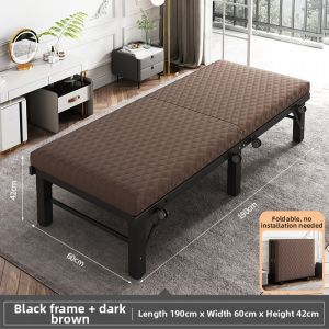 YOUDIANNIU | Single Foldable Bed For Office Lunch Break Companion Hospital Use and Temporary Addition