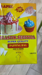 [ ISI 100 PCS ] Plastik Pipping Bag Segitiga Kecil Piping Bag Untuk Menghias Kue Buttercream