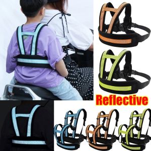 Kids Motorcycle Harness Bicycle Bike Safety Seat Belt Strap Adjustable Reflective Strip Baby Carrier