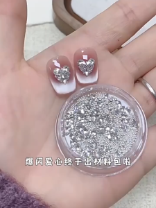 Set Đá Zircon Mix Trang Trí Nail Hình Trái Tim Hình Bướm Siêu Lấp Lánh Hot 2025