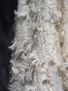 Vải Thêu Hoa Thủ Công Vải May Áo Khoác Vải Cotton Pha Trộn Vải Thiết Kế Hoa Phong Cách Nông Thôn Vải Thêu Hoa Tự Làm