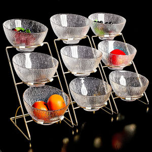 Hotel Restaurant Buffet Small Dish Display Box Commercial Condiment Stand Glass Material Nordic Style Pure Color Popular Elements