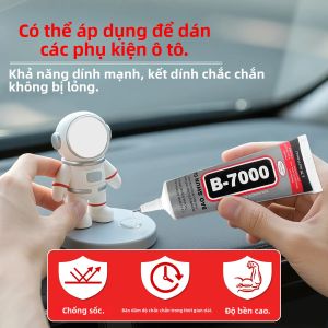 B-7000 Keo Nhựa Epoxy Trong Suốt Khô Nhanh Chống Thấm Nước Đa Năng Để Sửa Chữa Màn Hình Điện Thoại Nhựa Thủy Tinh DIY Trang Sức Kim Cương Với Dụng Cụ Bôi Chính Xác