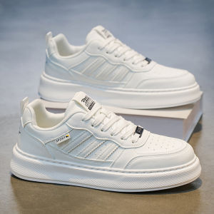 CONGLINSHIZI | Thick Sole White Canvas Shoes